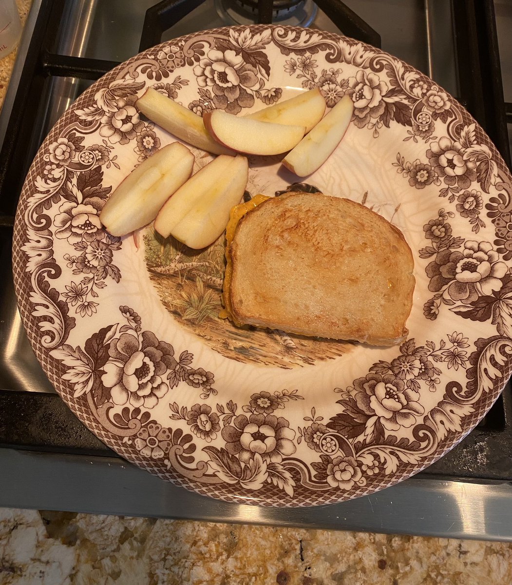 heyjustpray's tweet photo. We have discovered the air fryer grilled cheese.  #perfectlunch #winning https://t.co/ZxaR4roxjf