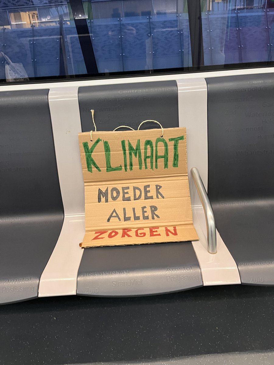 Zonder stevige klimaatmaatregelen is er géén bestaanszekerheid en wél veel migratie. Stem woensdag links. #klimaatindemetro #PVDAGroenlinks #D66 #Volt #PvdD