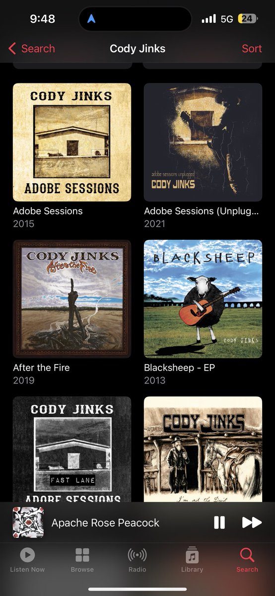 I’ll have plenty of time to hear all of these albums. 🤙🏼 #CodyJinks