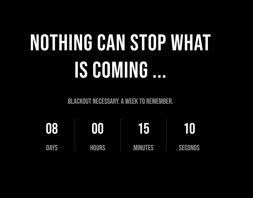 QTHESTORMM's tweet image. BLACKOUT NECESSARY.  A WEEK TO REMEMBER.