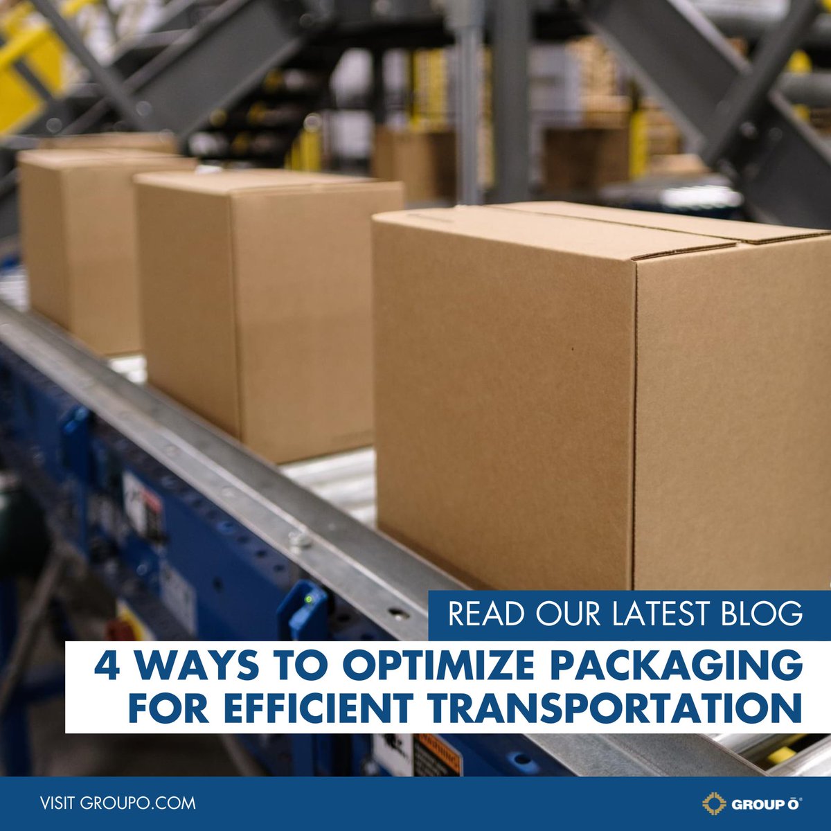 GroupOInc's tweet image. Optimizing packaging is essential for efficient transportation in today's fast-paced global market. Explore 4 strategies to reduce costs, minimize environmental impact, and ensure your products arrive intact and timely. Click here>>bit.ly/EfficientPacka… #PackagingOptimization