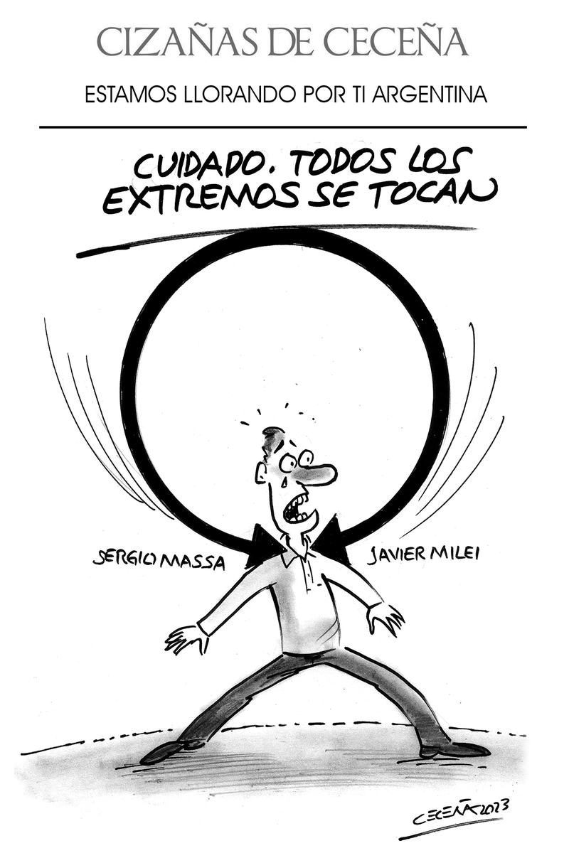 GilbertoCecenaN's tweet photo. Cizañas de Ceceña:
ESTAMOS LLORANDO POR TI ARGENTINA
#CizañasdeCeceña #carton #GilbertoCeceña https://t.co/OiW8h56Ojp