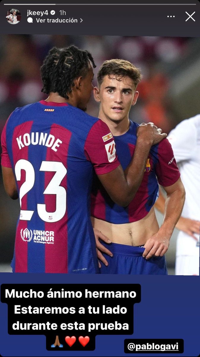 BarcaUniversal's tweet photo. Koundé via IG: "Stay strong brother. We will be with you during this challenge." https://t.co/tLjDsobHAj