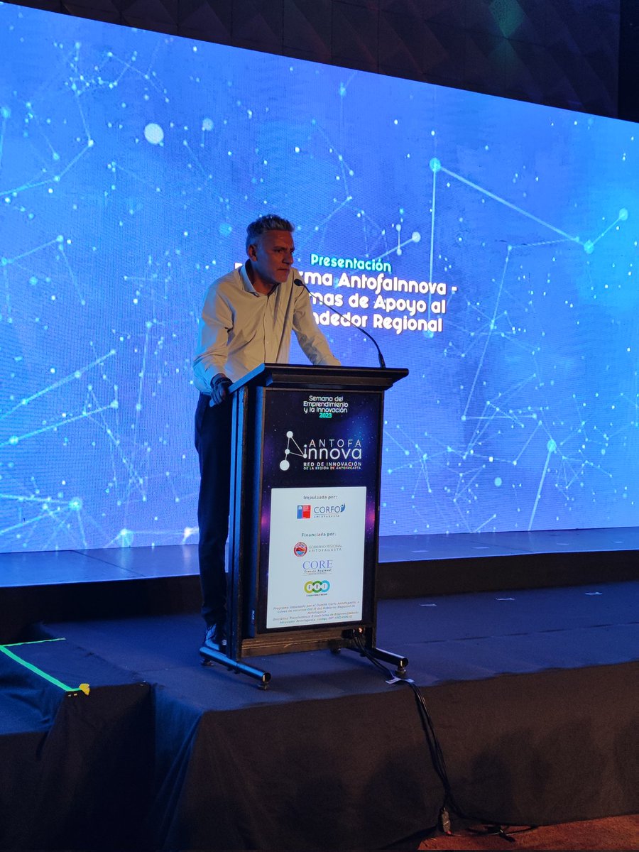 CorfoAntofa's tweet photo. 🚀La inauguración de la Semana del #Emprendimiento y la #Innovación continuó con la presentación del calendario completo de estos 6 días intensos para el ecosistema y la nueva plataforma de  #AntofaInnova, a cargo de nuestro SubDR Carlos Claro Nieto. https://t.co/2fb7CA6EES