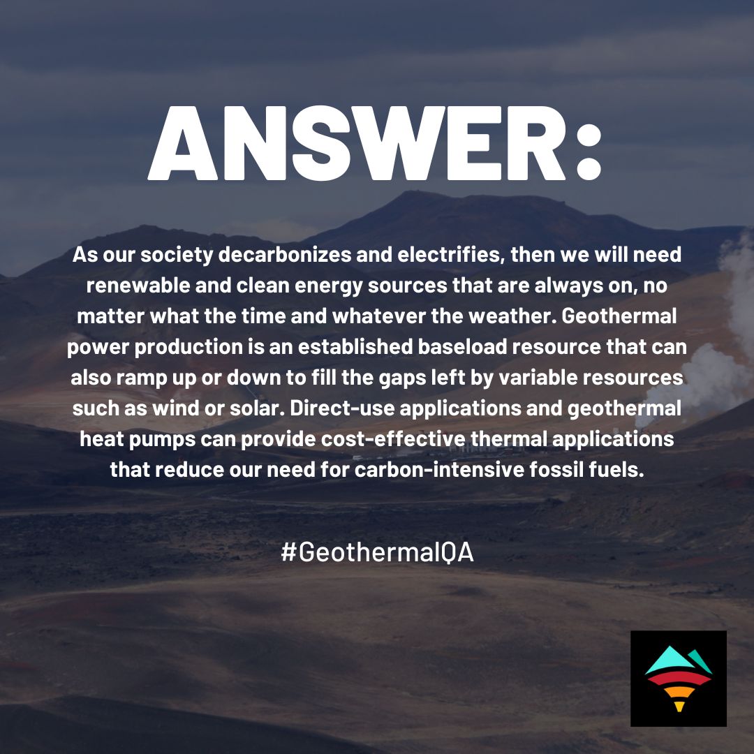 Today's #GeothermalQA revolves around how geothermal energy will emerge in the future 💪 

Drop the questions you want answered below 👇 

More FAQs here: buff.ly/3FZePNU