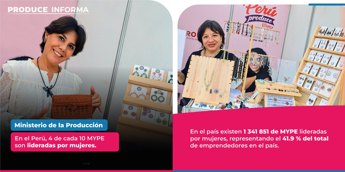 MINPRODUCCION's tweet photo. 🙋🏻‍♀️🤩 #ProduceInforma | Las mujeres emprendedoras son arquitectas de cambio y progreso. https://t.co/2jFnrdO1V0