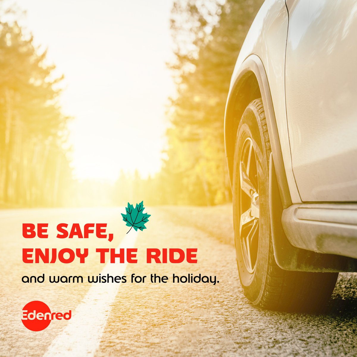 With Thanksgiving being the most heavily traveled holiday of the year, Edenred wants to remind you this is a good time to have your tires checked, fluids topped off and make sure there are no pesky engine lights threatening your drive.

#thanksgiving #safetravels