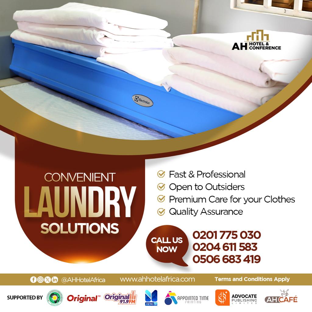 Preacherboye's tweet image. Your wardrobe deserves the best treatment. @AHHotelAfrica_ ensures your clothes are stain-free and full of freshness. 
🌞🧺
#Ahhotel
 #FreshnessUnleashed
#StressFreeLaundry
#AHHotelDifference
#laundrymagic