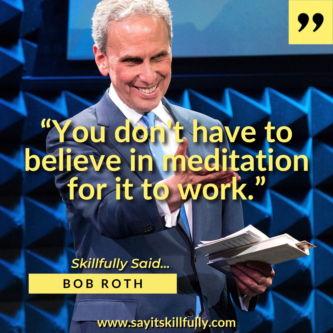 SayitSkillfully's tweet photo. Tomorrow's episode of the Say It Skillfully podcast features showcases the brilliant Bob Roth (@meditationbob) , a teacher of Transcendental Meditation and the CEO of the David Lynch Foundation.  Listen live tomorrow @ 11EST/8PST on @VoiceAmericaTRN: https://t.co/HrzSBNxrZR https://t.co/XmtK6cI7aM