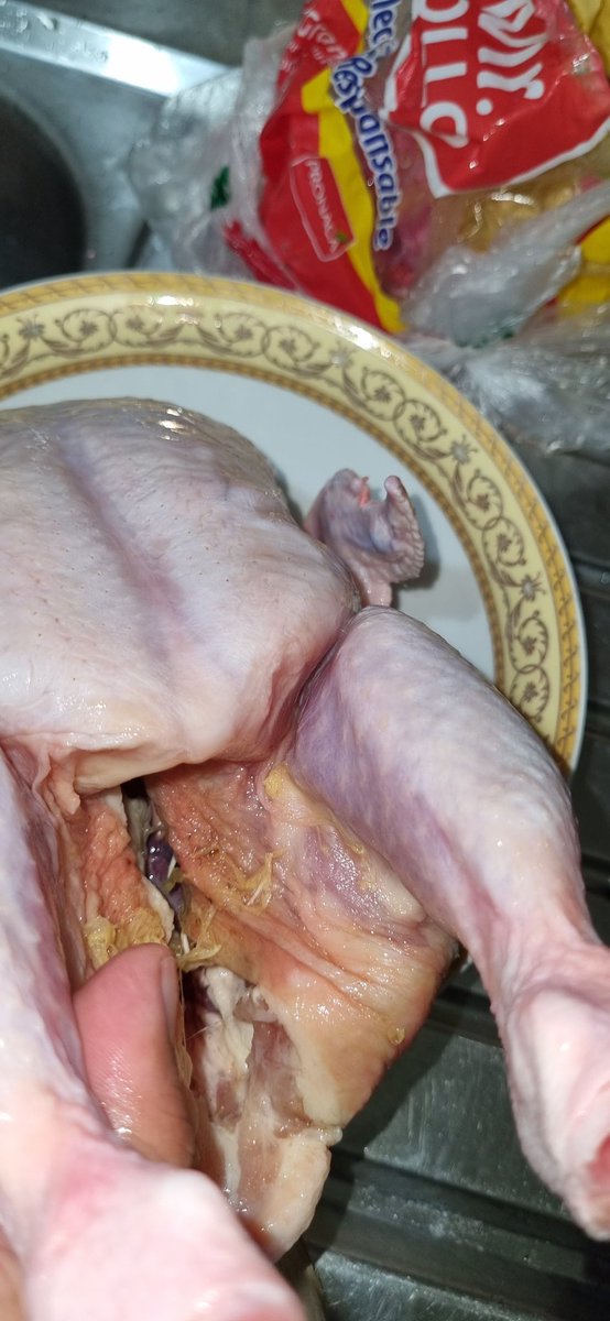 danielmmcc's tweet photo. Hoy, compré un pollo de #MrPollo en @micomisariatoec #Fenix y me vendieron un pollo quemado del frío y golpeado. ¿Ya no les importa la calidad?

No hay control de ningún tipo y menos respeto al consumidor.

¿Qué harán al respecto?

@Pronacaec
⚠️@DEFENSORIAEC https://t.co/bXnp3sejsj