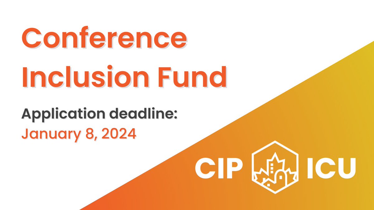 The #CONNECTION2024 Inclusion Fund is now open! @__APPI__ @UrbStrat This initiative aims to include planners who would not otherwise be able to attend conference, offering selected applicants free in-person or online registration. Apply by January 8: ow.ly/WgvT50Q8528
