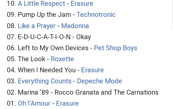 emi_castro92's tweet image. @bbsanzo alguien se tomó el trabajo de recopilar las canciones más elegidas de los 40 principales de la Z de todo esos años. 1989 y 1990 @UnDinamo @Cirujanoderadio @hscanner #undinamoz95