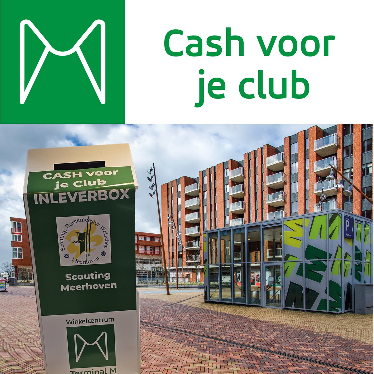 Hey! Heb je de muntenbak voor onze groep al gezien bij Winkelcentrum Terminal M? Als je 10 euro of meer uitgeeft bij de deelnemende winkeliers mag je naar de speciale munt vragen en in onze bak doen. Namens al onze leden bedankt! #delenislief #cashvoorjeclub