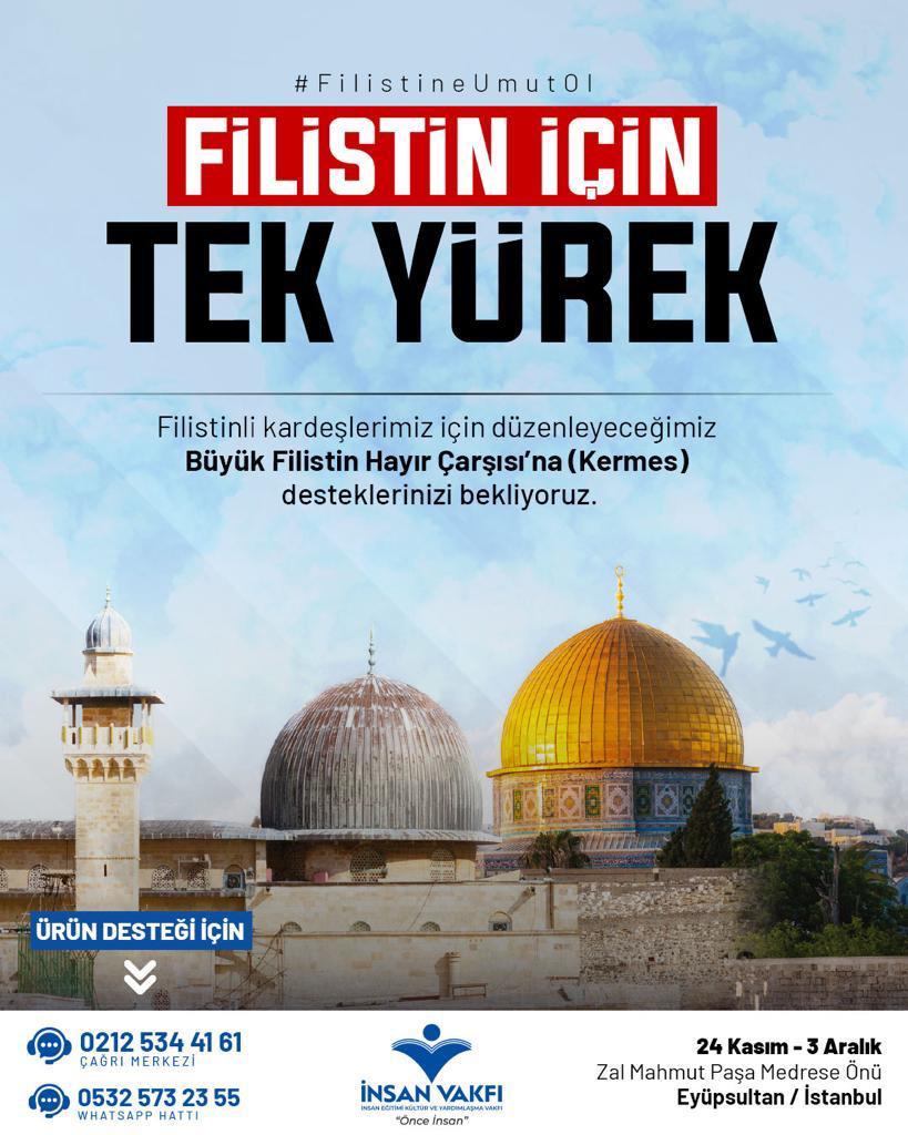 _Tugba_a's tweet photo. FİLİSTİN İÇİN TEK YÜREK
Filistinli kardeşlerimiz için düzenleyeceğimiz Büyük Filistin Hayır Çarşısı'na (Kermes) desteklerinizi bekliyoruz.
#FilistineDestek #FilistineUmutOl https://t.co/AACtYG3G4h
