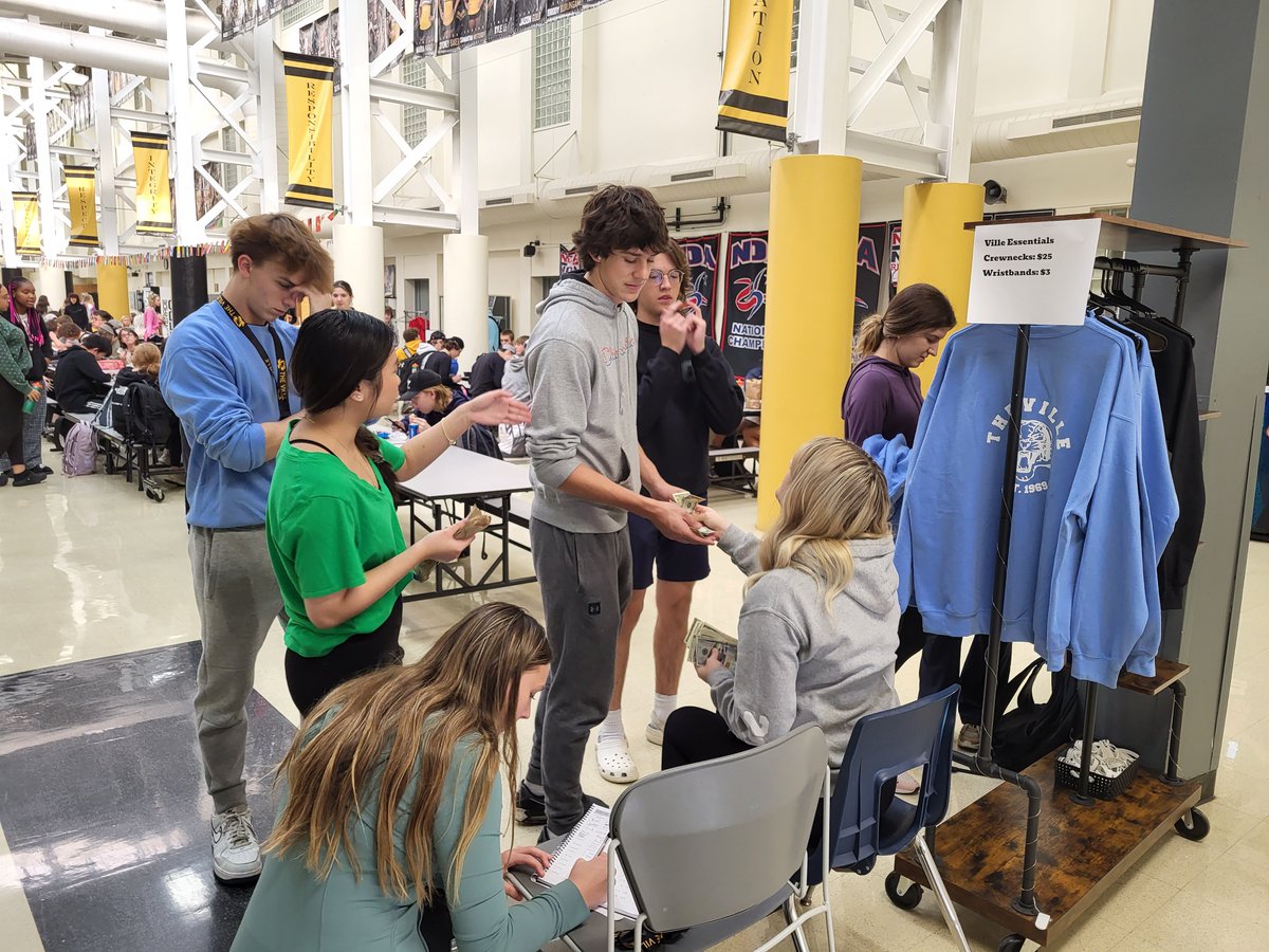 Have you seen the Ville Essentials out selling their new apparel?  They will be in lunches tomorrow.  Snag your swag.  <a href="/OHS_Tigers/">Oakville High School</a>