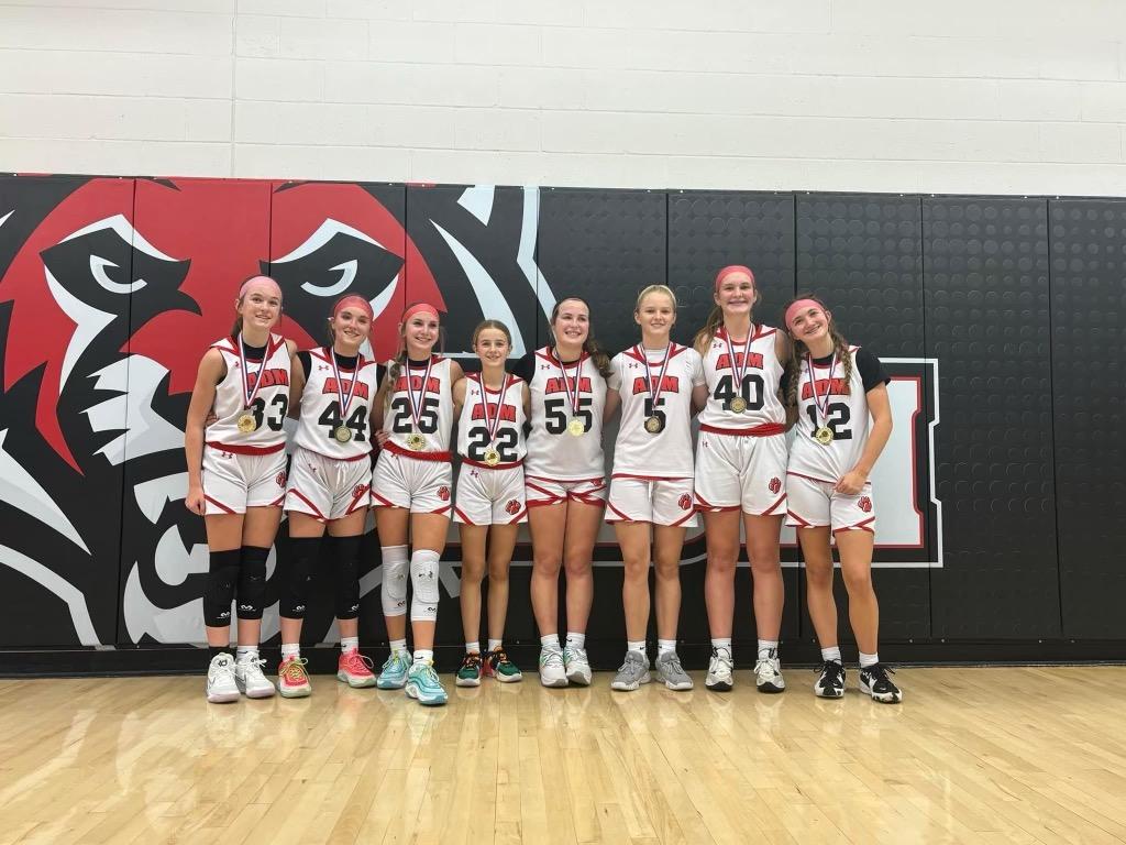 Our teams took care of business at home this past weekend at the TAC Hoops Kickoff on Kinnick tournament. Congrats to 6th grade red, 7th grade red and 8th grade red for bringing home the gold!