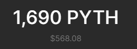 Today we gave away 1.69k <a href="/PythNetwork/">Pyth Network 🔮</a> to one of our holders

In October we gave away 250M <a href="/bonk_inu/">BONK!!!</a> to a holder also (worth 20 sol at current brice) 

If we eating, they eating too 🫡