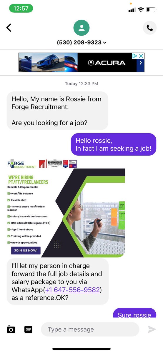 ForgeRecruiter's tweet photo. It has come to our attention that there are individuals falsely representing our firm via text and email in an attempt to collect personal information. We want to strongly caution you against sharing any sensitive details with anyone associated claiming to be associated with us. https://t.co/bvzogB4zGC
