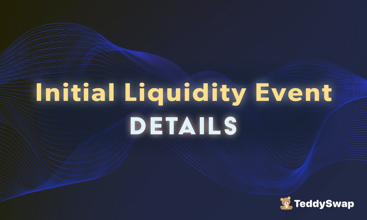 Initial Liquidity Event starts in less than 72 hours. 

Thursday 1PM UTC.

TEDY tokens have been created. 

We’ll give a nice TEDY bag to someone who likes and rts this post 🍯
medium.com/@TeddySwapDEX/…