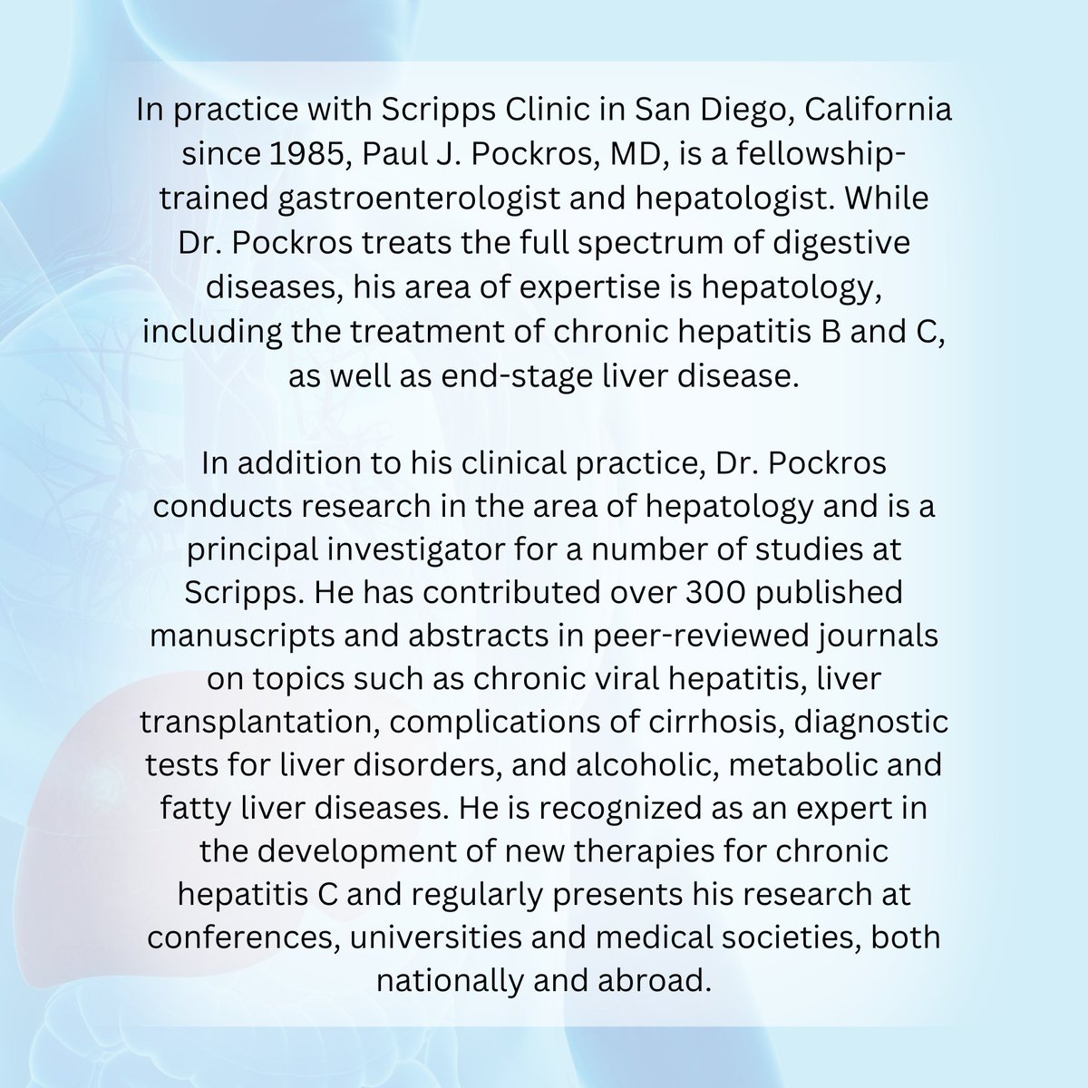 OHIOLIVER's tweet photo. Flying in from San Diego, CA, we are honored to have Dr. Paul Pockros join us at the #LiverUpdate as our keynote speaker for the State-of-the-Art Lecture on Hepatitis C: From Discovery to Elimination! If you missed @AASLD #TLM23, join us on December 1st to get caught up! https://t.co/831RxKgdXK