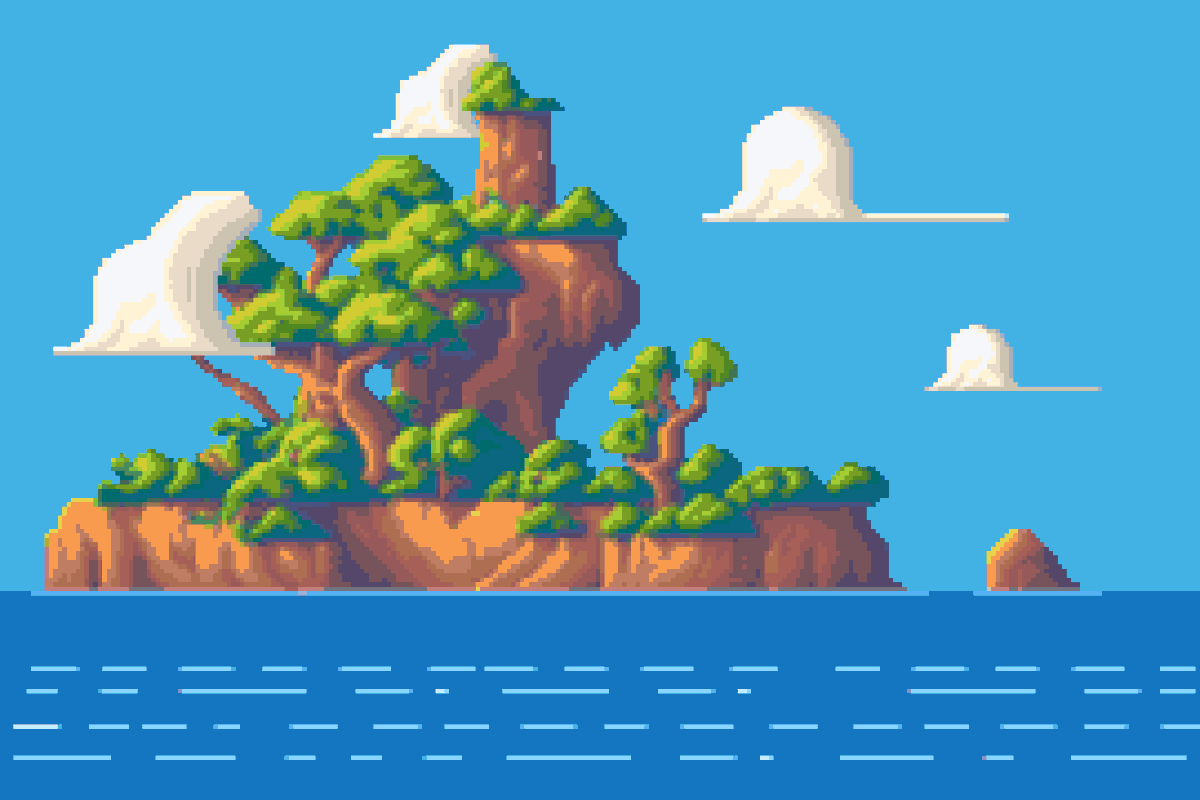 MilkLightDev's tweet photo. Been playing around with a new parallax background for the upcoming beach area in #MilkLight. Thoughts?

#pixelart #indiedev #indiegame #gamedev #unity2d #asprite https://t.co/Hds1gJpogs