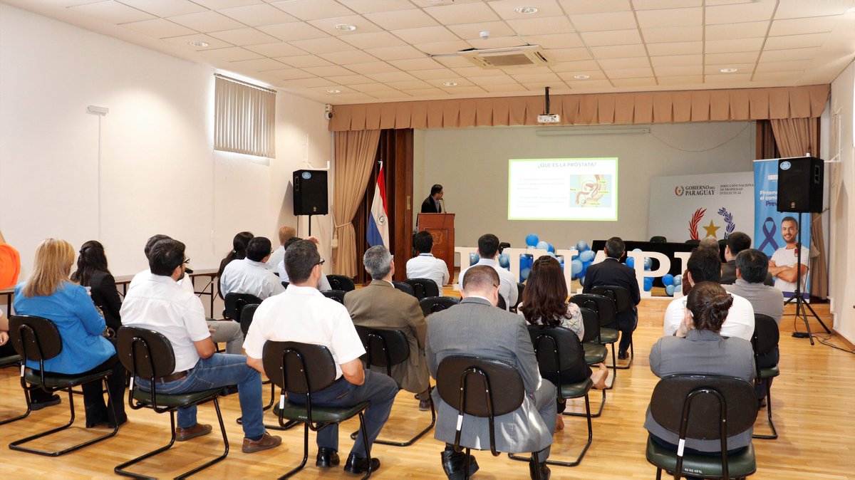 dinapipy's tweet photo. 🗣️Funcionarios de diversas dependencias de la #DINAPI participaron hoy de una charla de prevención y concienciación sobre el Cáncer de Próstata
🔹La actividad se realizó en el marco de la campaña de #NoviembreAzul
#GobiernoDelParaguay https://t.co/N77eEGFqmA