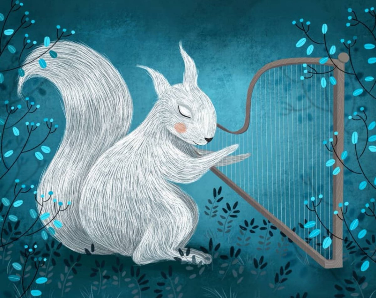 The song of an albino squirrel. 🤍