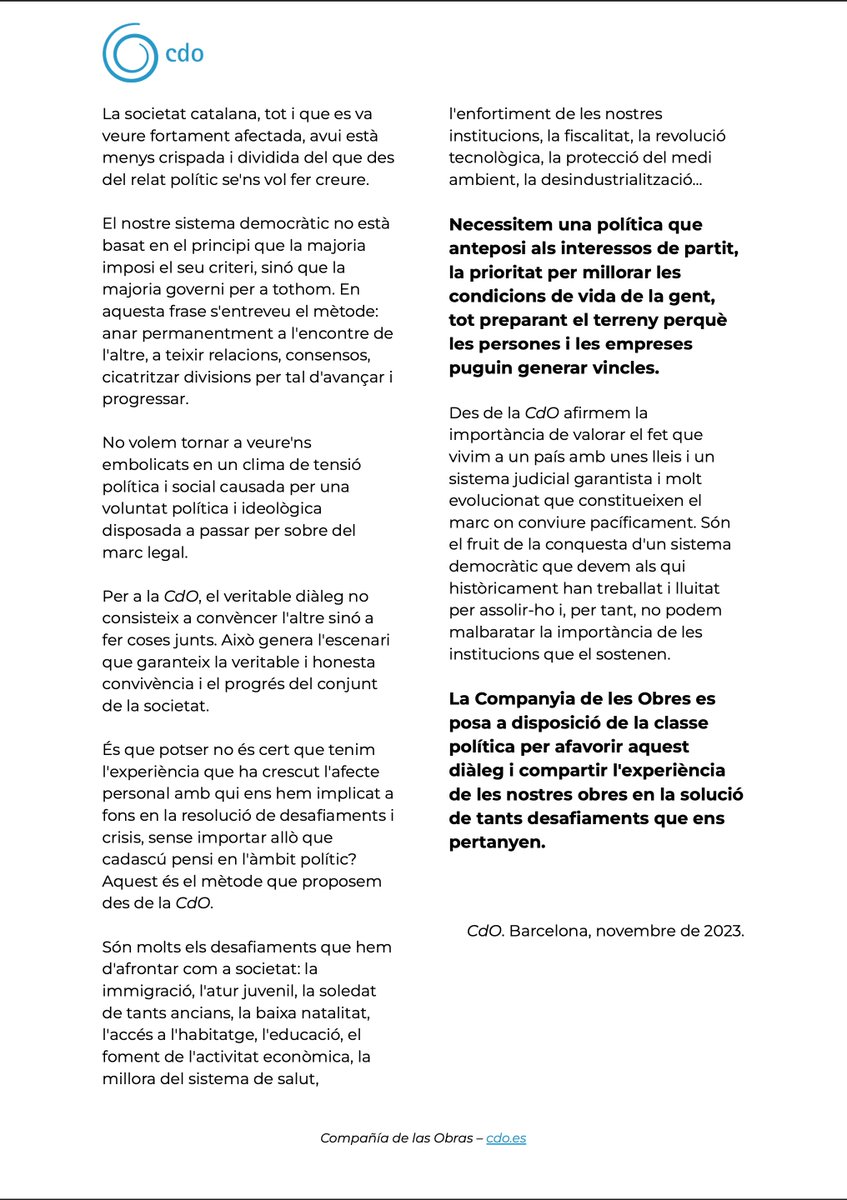 Esta experiencia de bien la queremos propagar al espacio público. Recuperar el protagonismo de la sociedad civil en un ámbito que hasta ahora parece reservado única y exclusivamente a los políticos. Por el bien de todos.

Ojalá sirva para dilatar estos espacios de diálogo