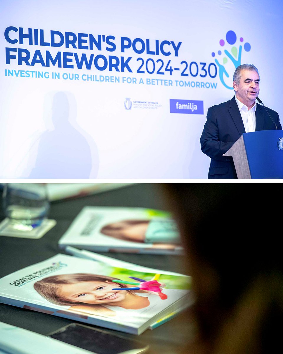 Today, we've introduced the 2024-2030 Children's Policy Framework for public consultation. Our mission: nurturing a generation of confident, compassionate, and capable individuals for a better tomorrow. For more information: gov.mt/mt/publicconsu…