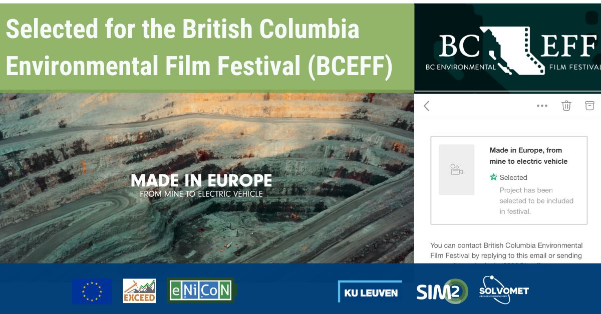 #EXCEED co-funded #documentary 'Made in Europe: From #mine to #EV' selected for the @BCEFilmFestival 2023! 

#bceff #electricvehicle #lithium #energytransition #climateneutrality #responsiblemining