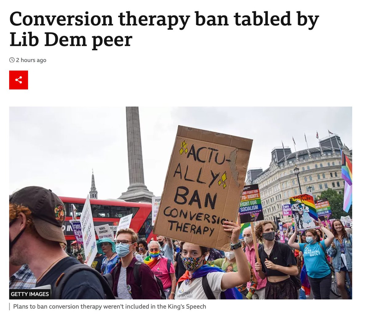 Liberal Democrat Peer Lorely Burt has tonight introduced a new bill to ban conversion therapy. The Conservatives promised to end conversion practices 5 years ago - yet they didn't include a ban in this month's King’s Speech. Lib Dems are stepping up to protect LGBT+ people.