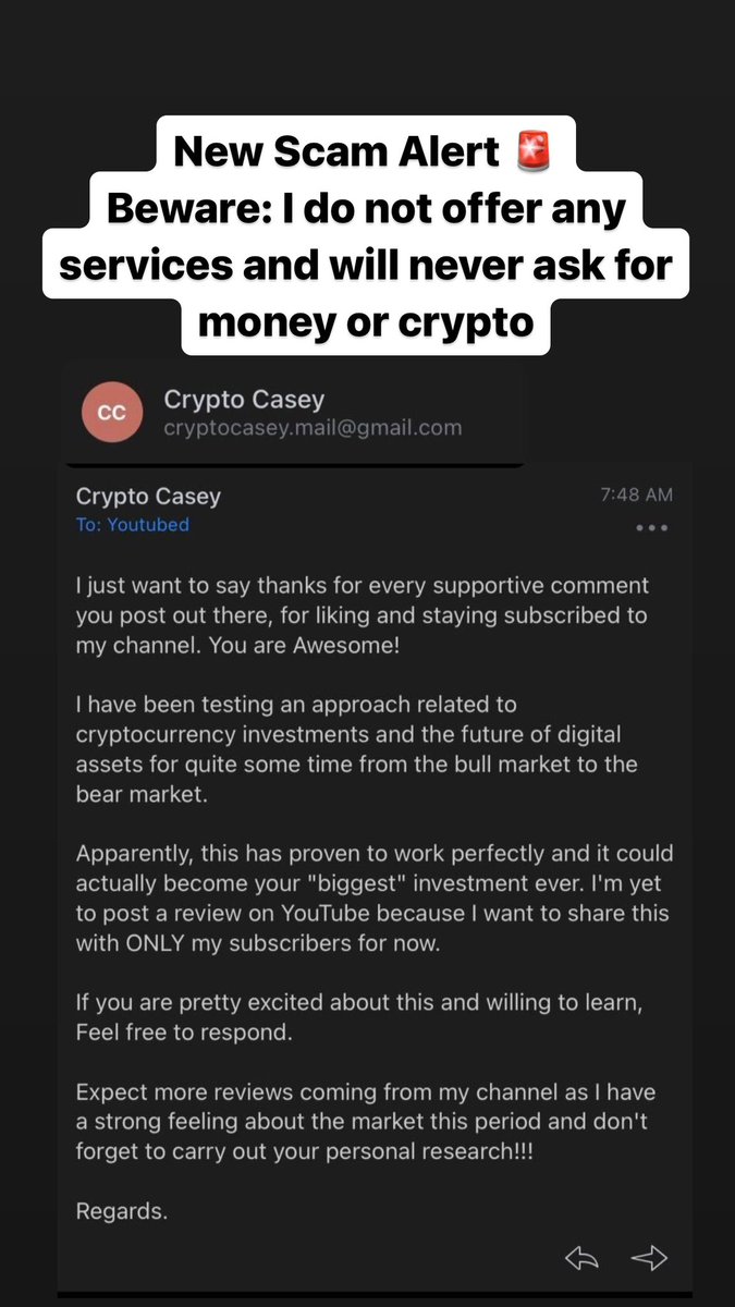 Beware of scammers impersonating people in crypto and finance. I do not  offer any services and will never ask for crypto or money