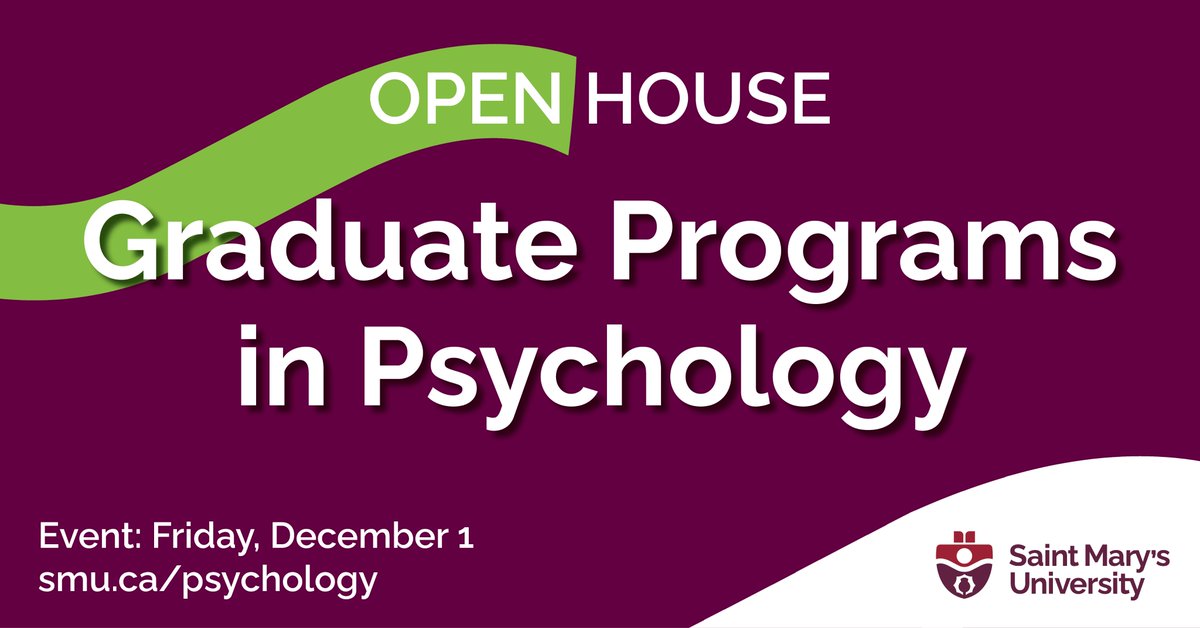 Want to learn more about graduate programs in Applied Psychology? Join Dr. Debra Gilin and me for an open house session on Industrial/Organizational and Forensic Applied Psychology on December 1 at 3:30-4:30pm AT