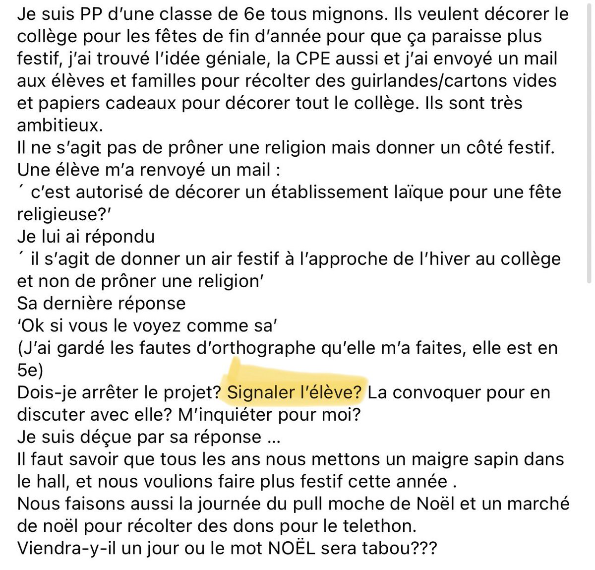 L’élève de cinquième plus intelligent que son prof.