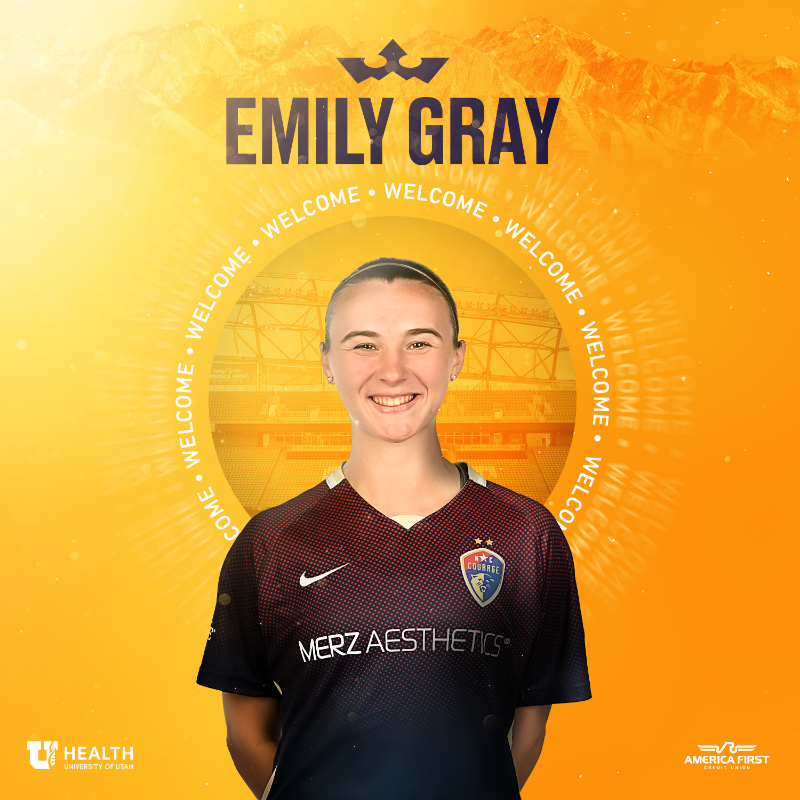 UtahRoyalsFC's tweet photo. Two more Royals have been added to the court 👑

Welcome to Utah, @emily_gray04 &amp; Frankie!
