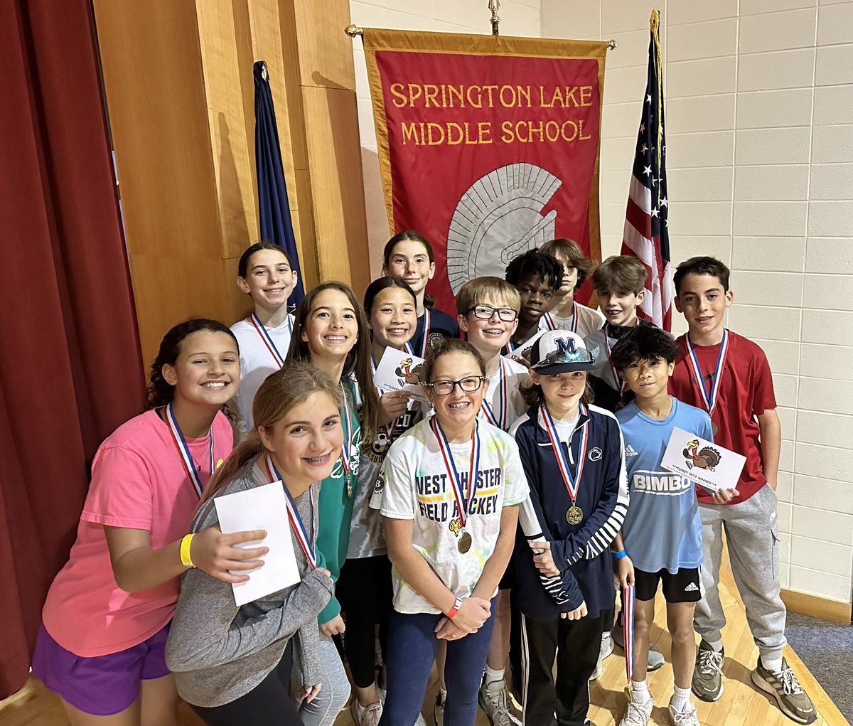Congratulations to our 7th Grade Turkey Trot winners!