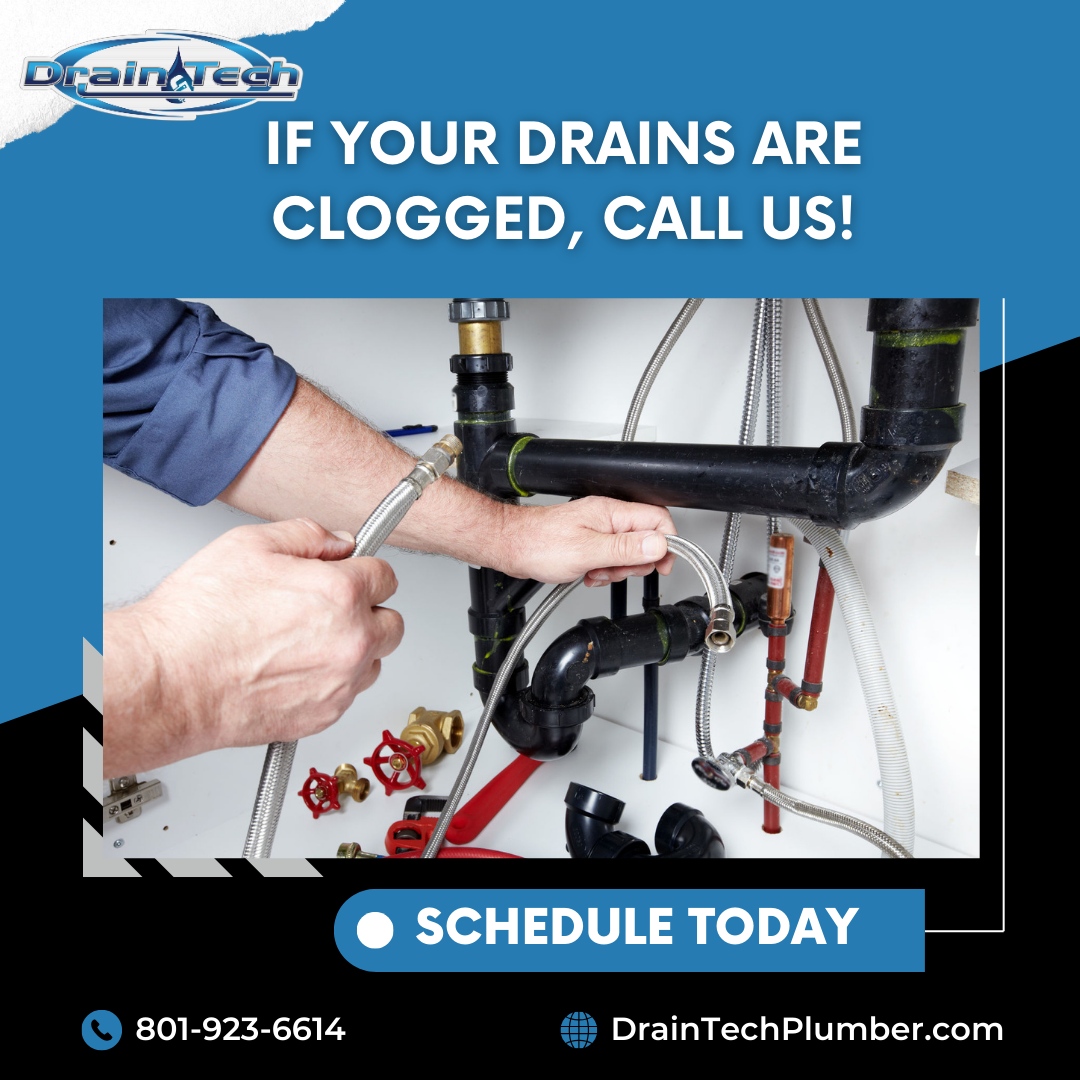 DrainTech3's tweet image. Backed-up drains? It’s what we do.  Call us and we will clear it.

Your #DrainExperts serving Northern Utah with 24/7 service. 
Call us today!
801-923-6614
Book us instantly online at DrainTechPlumber.com

#DrainTech #DrainCleaning #CloggedDrain #CleanSeptic