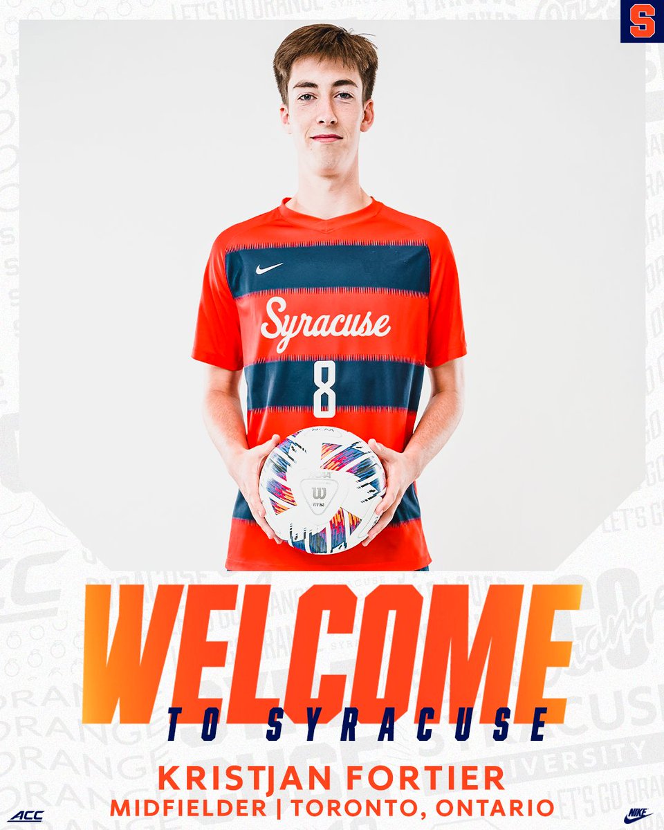 CuseMSOC's tweet photo. Welcome to the Orange family, Kristjan! 🍊

#DareToDream https://t.co/y3QGAWaCl8