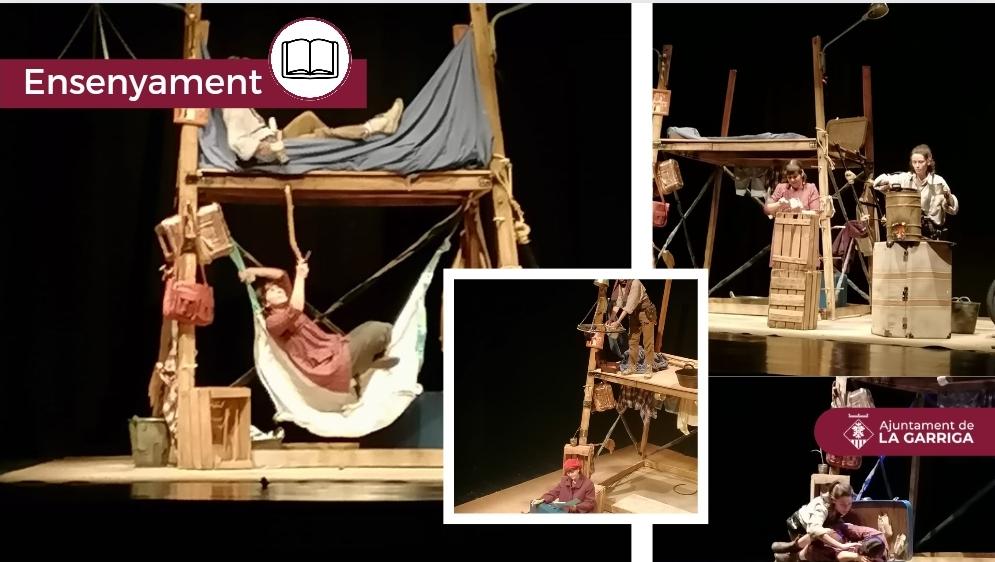 ajlagarriga's tweet photo. 🎭 Dins el #projecteACE, l'alumnat de cicle superior de #laGarriga van anar divendres al @TeatrelaGarriga a veure La casa més petit.
👧👦L’obra parla del desarrelament i de la importància dels vincles interpersonals dels infants refugiats https://t.co/TArA1Nka3o