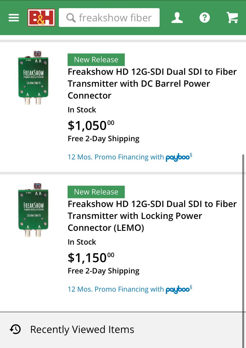 Freakshow_HD's tweet photo. If you haven’t seen the amazing specs of our new fiber units - run over to @bhphoto to check. Our long awaited fiber units are finally here! #broadcast #broadcastsolutions #broadcastcommunication #fiber #sditofiber #dit #vtr #videovillage https://t.co/MYhHyLQkia