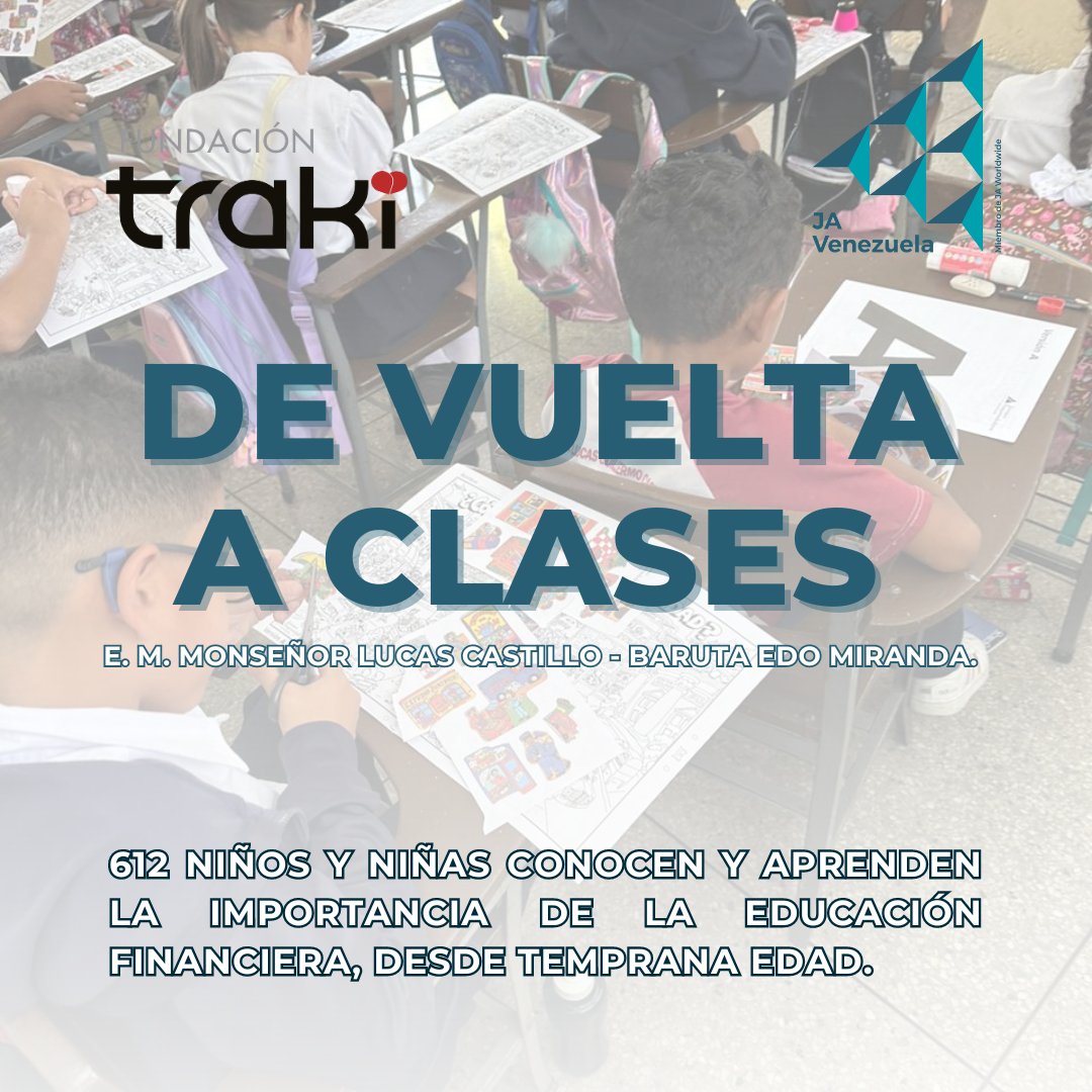 Iniciamos en el Municipio Baruta del Estado Miranda, el programa "De Vuelta  a Clases" de la mano de  @trakifundacion en la Escuela Municipal Monseñor Lucas Castillo contamos con la participación de 612 niños y niñas estudiantes de primaria de esa institución.

#javenezuela