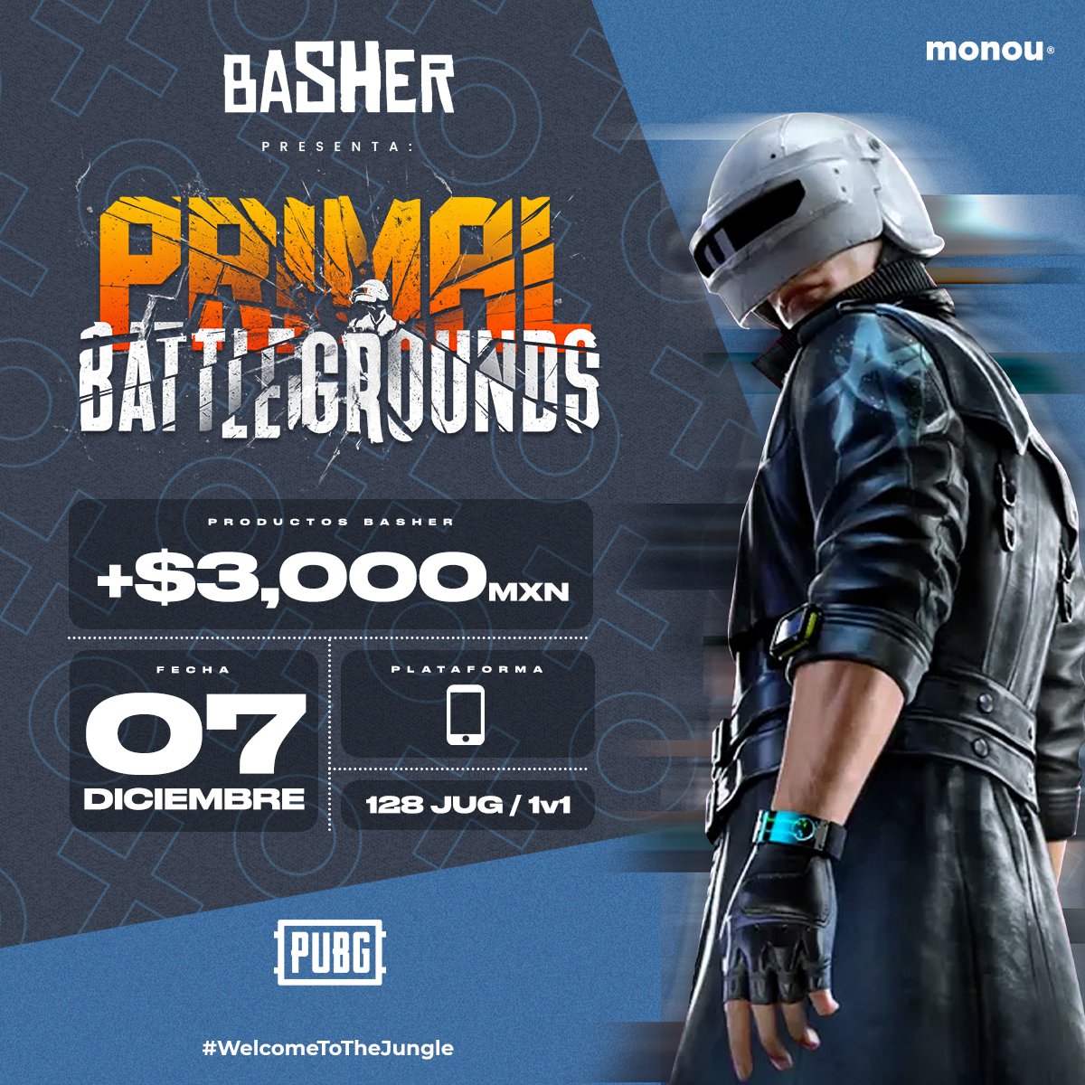 Monougg's tweet image. #PUBGMOBILE regresa a la jungla 🔥

Únete gratis al Primal Battlegrounds by #Basher y lucha contra la manada por uno de los 3 chulísimos premios. 🥵

¡Inscríbete! 👉 bit.ly/3QMIbUv

#WelcomeToTheJungle #PUBG #Gaming #eSports | @MITZU_CORP