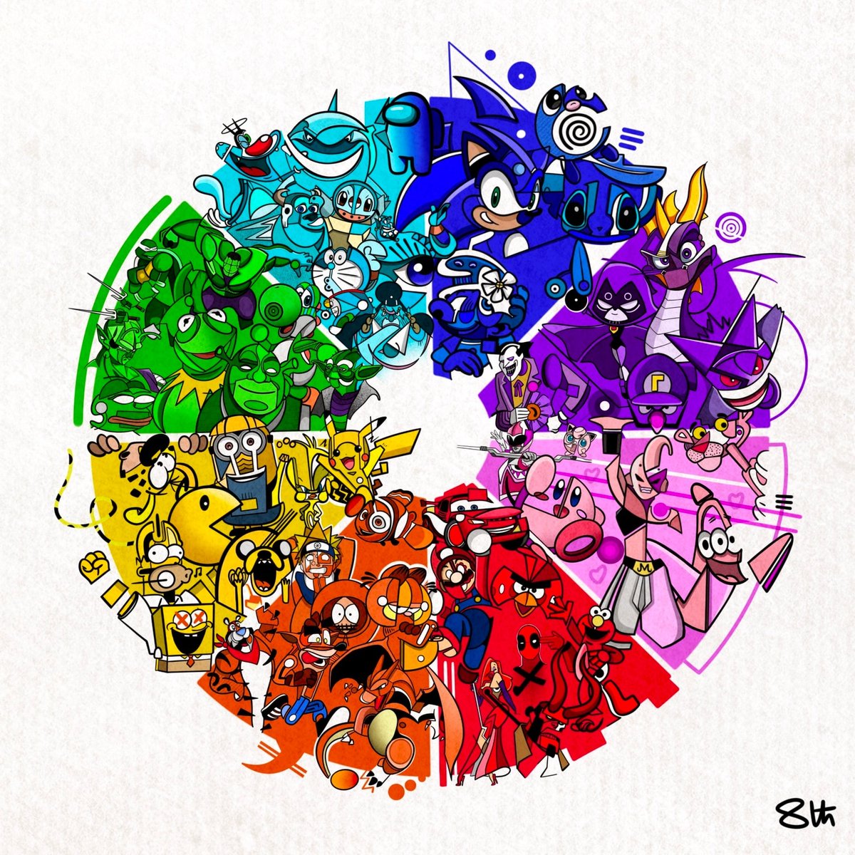 Je viens de mint ce magnifique NFT de <a href="/8thproject1/">𝟖𝐓𝐇 𝐏𝐑𝐎𝐉𝐄𝐂𝐓 🟧</a> !!! 😍
Avec tous les persos que je surkiffe (90's oblige) dedans, il m'était impossible de résister...
Bravo l'artiste et toute la communauté pour vos idées, cette œuvre est géniale 🙏❤