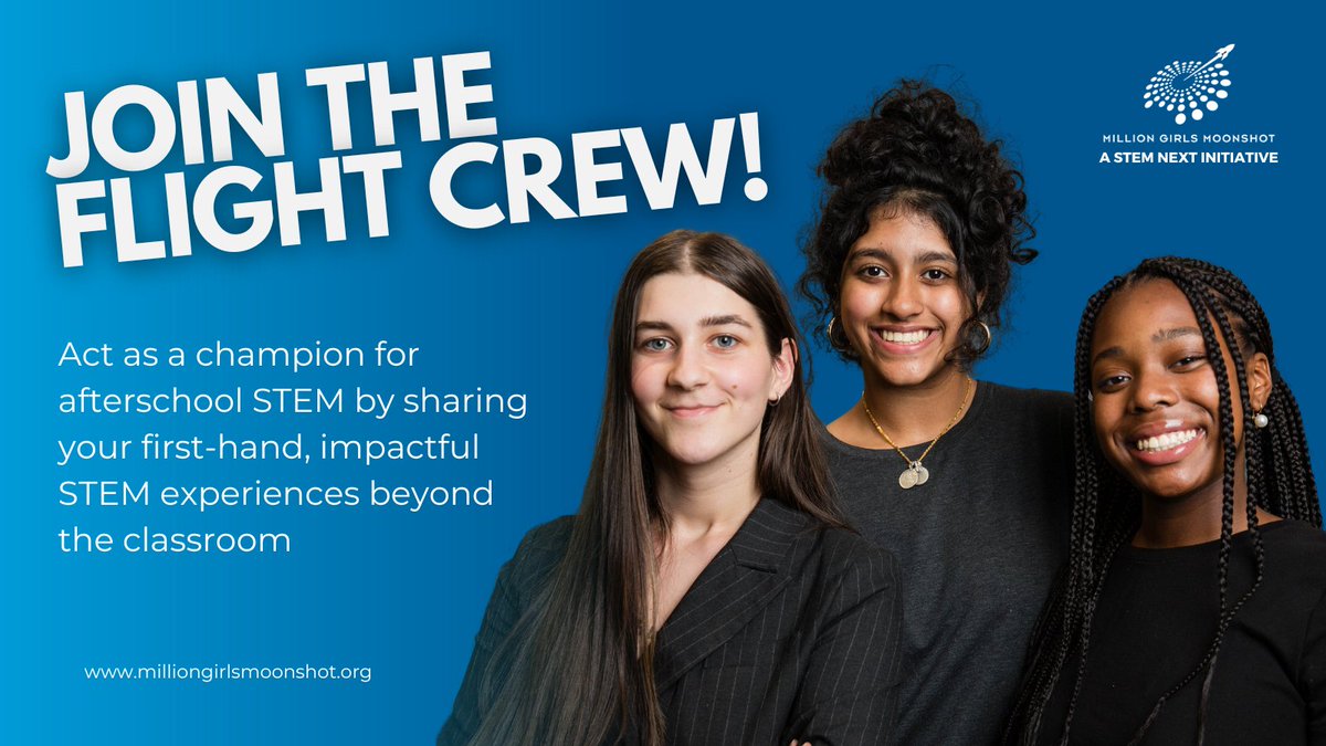 afterschool4all's tweet photo. CLOSING SOON: Has your life been transformed by an afterschool or summer STEM learning experience? Are you ready to share that story with others to inspire more young people to get excited about STEM?

Join the Flight Crew and amplify your voice: https://t.co/ZwGaOpWS3W https://t.co/qlaBzVqeVL
