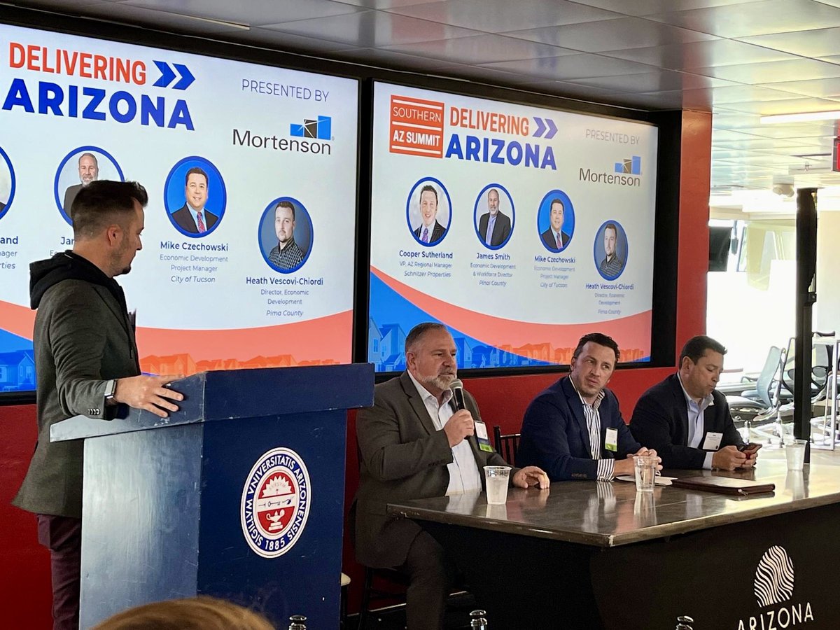 hvchiordi's tweet photo. Had such a great time moderating the first panel at the @_AAED Southern AZ Summit last week! What a great group of people working hard for prosperity across our state!

#OnePimaCounty #PimaCounty #PimaCountyEconomicDevelopment #Tucson #ConnectTucson #AAED https://t.co/gFf0XLAlQw