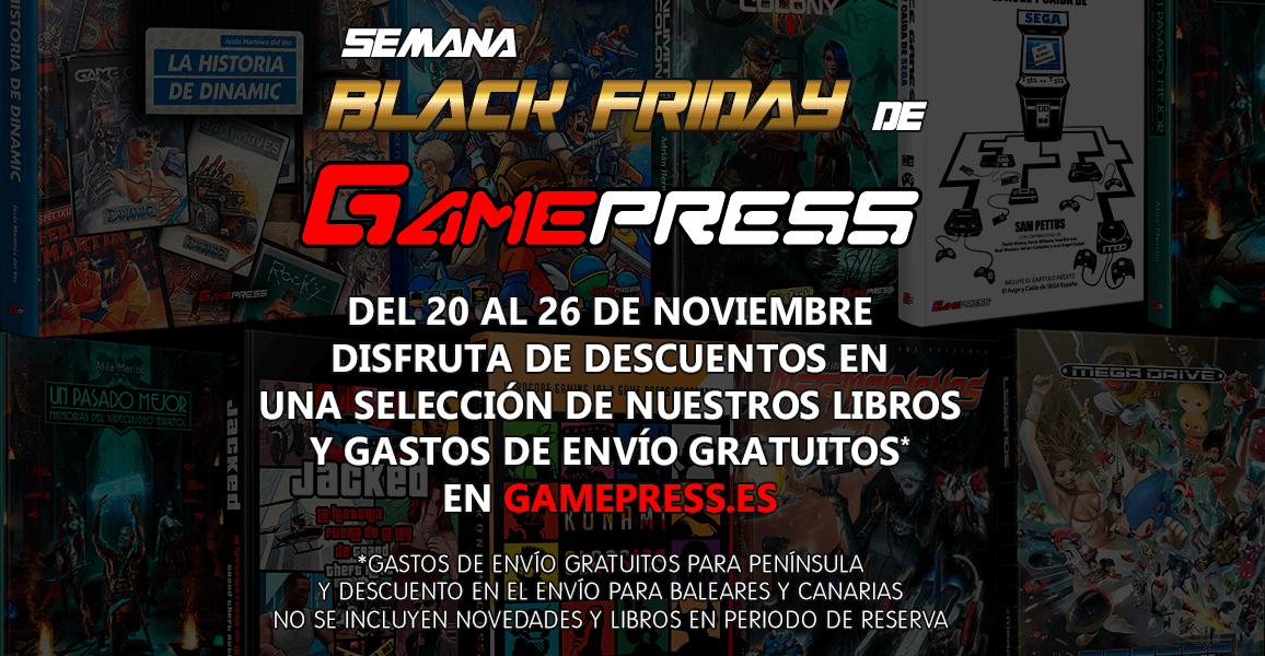 GamePressEd's tweet image. ¿Para qué esperar al viernes cuando ya puedes conseguir el libro que buscabas AL MEJOR PRECIO?

¡Arranca la semana del BLACK FRIDAY en Game Press!

Descuentos, gastos de envío de gratuitos y packs especiales. Solo hasta el 26/11.

Más info en: bit.ly/gpblackfriday23