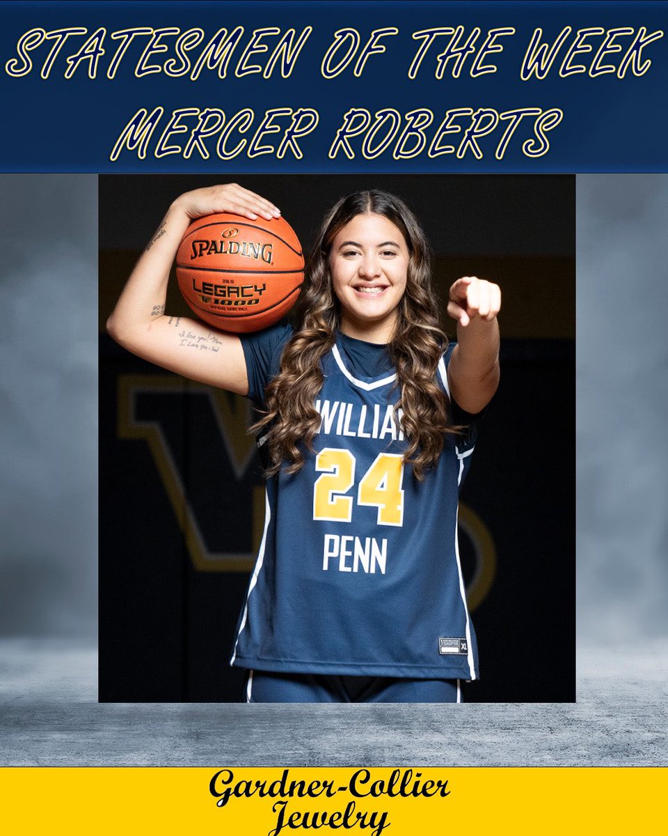 Jaz Farrell of <a href="/wpubasketball/">William Penn Men’s Basketball</a> and Mercer Roberts of @statesmen_wbb are this week’s Statesmen of the Week.