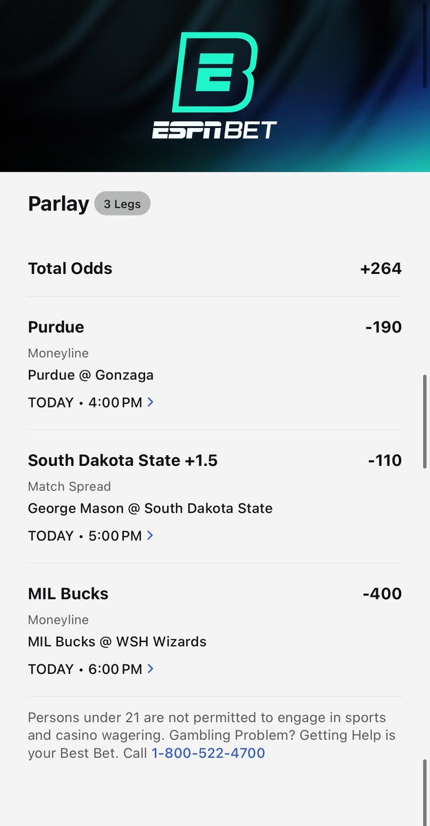 TPParlays's tweet photo. We are loving having basketball back in full swing!

Here is a nice three-teamer for you.

+264

Odds: @ESPNBet 

#CBBPicks #GamblingTwitter https://t.co/V9UkCMNigi