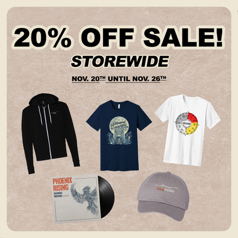 As the holiday season approaches, we come bearing gifts! Enjoy 20% off on EVERYTHING Today (11/20) through Tuesday (11/26). The sale includes new limited edition items from the American Railroad tour. Click the link below to shop! stores.portmerch.com/silkroadensemb…