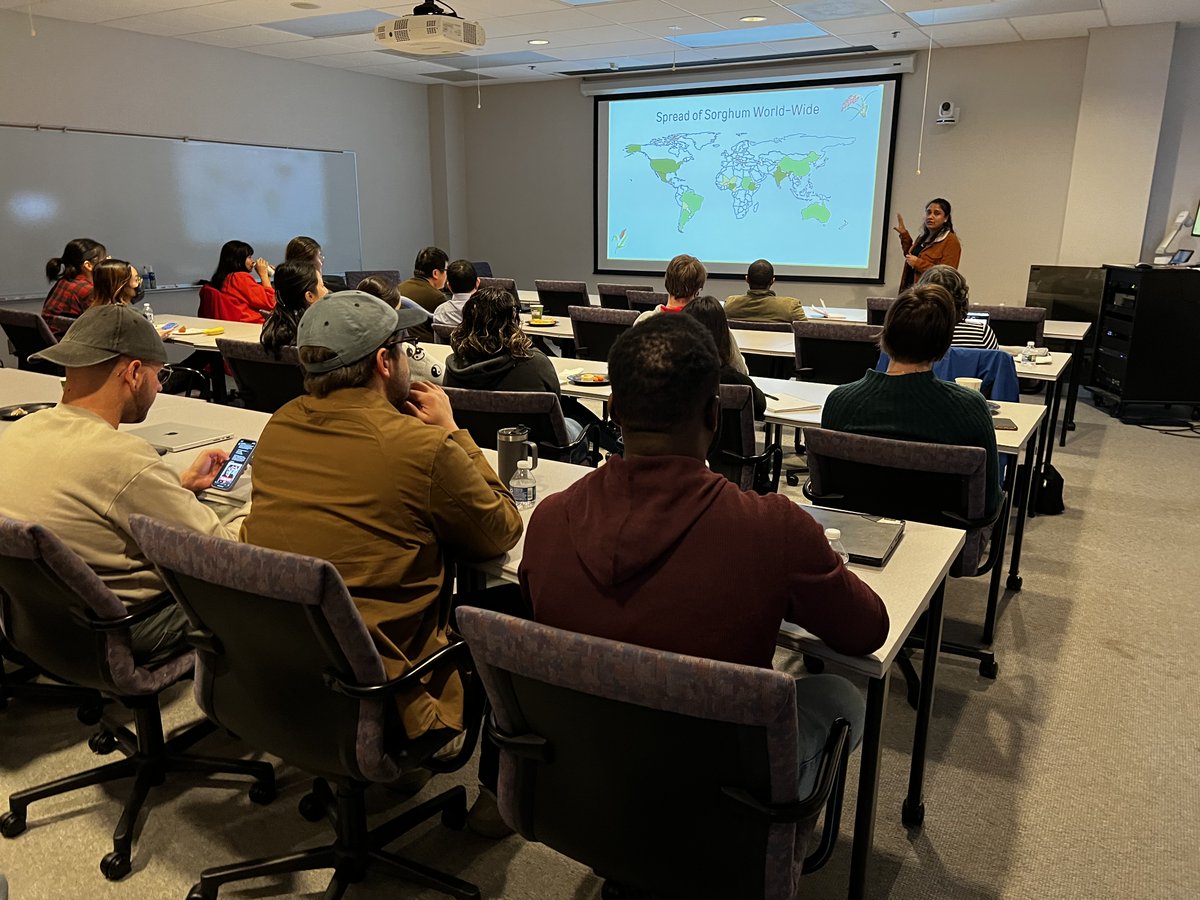 Great job today from <a href="/vla_torres/">Vladimir Torres, PhD</a> and <a href="/Harshita17_/">Harshita</a> speaking about maize and sorghum TWAS at the Center for Plant Science Innovation research seminar series.